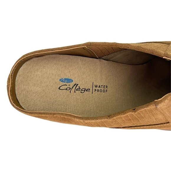 Aqua College Nan Suede Leather Waterproof Womens Mules - Picture 8 of 15